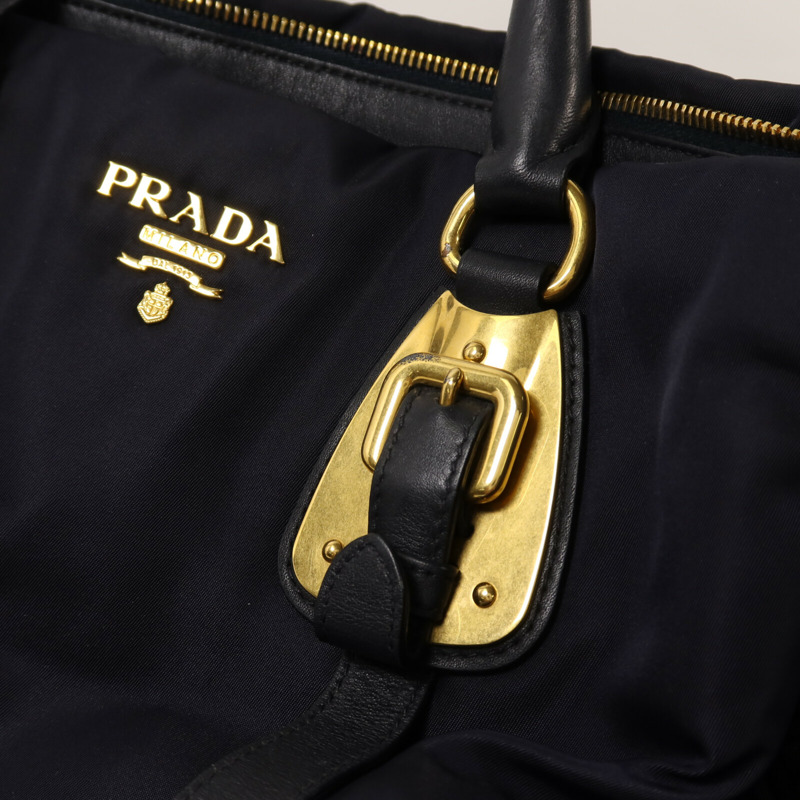 PRADA 尼龍2 Way Shoulder Bag金扣手挽肩背兩用袋-13