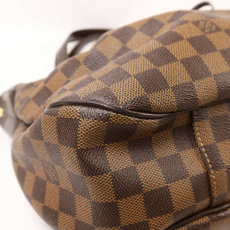 LOUIS VUITTON Damier Evora MM金扣手挽肩背兩用袋-9