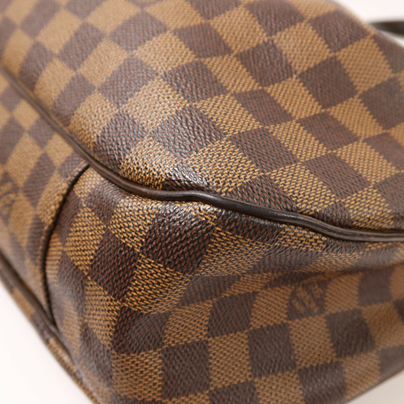 LOUIS VUITTON Damier Evora MM金扣手挽肩背兩用袋-10