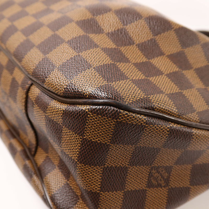LOUIS VUITTON Damier Evora MM金扣手挽肩背兩用袋-12
