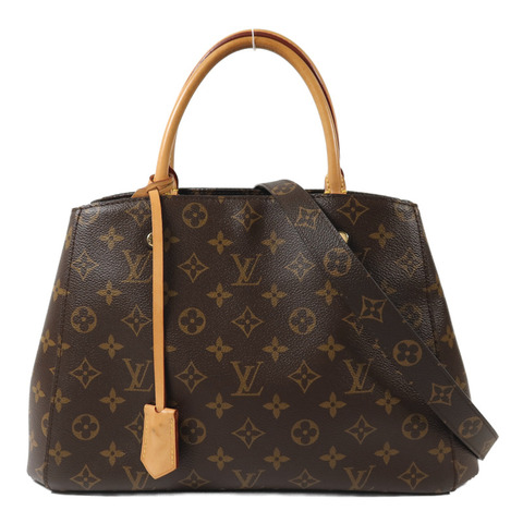 LOUIS VUITTON Monogram Montaigne BB金扣手挽肩背兩用袋