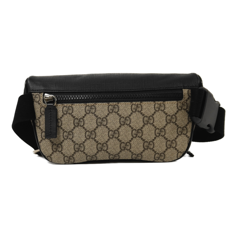 GUCCI 塗層帆布Waist Bag銀扣腰包-1