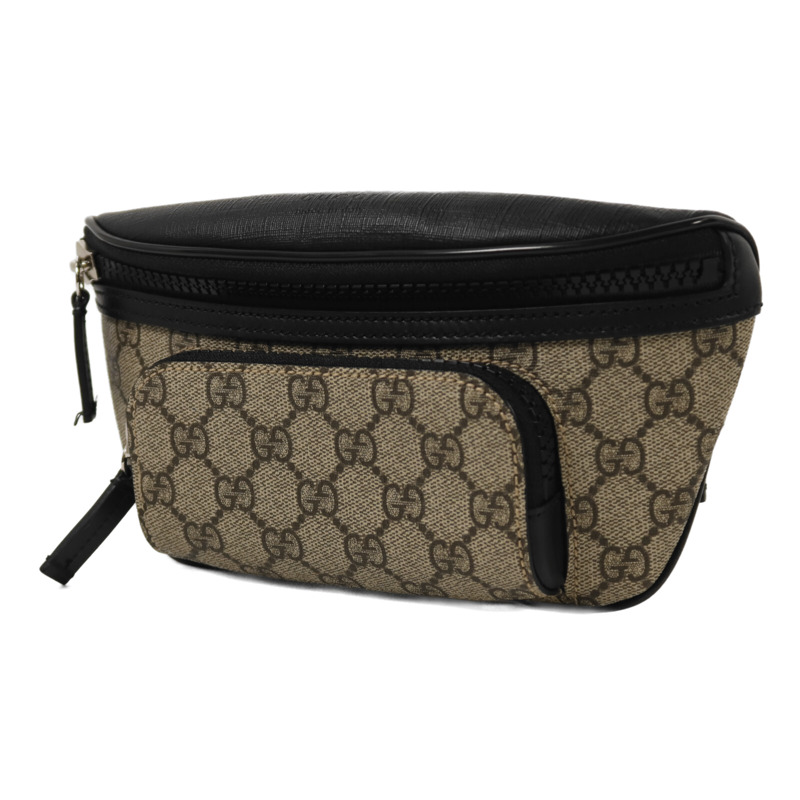 GUCCI 塗層帆布Waist Bag銀扣腰包-2
