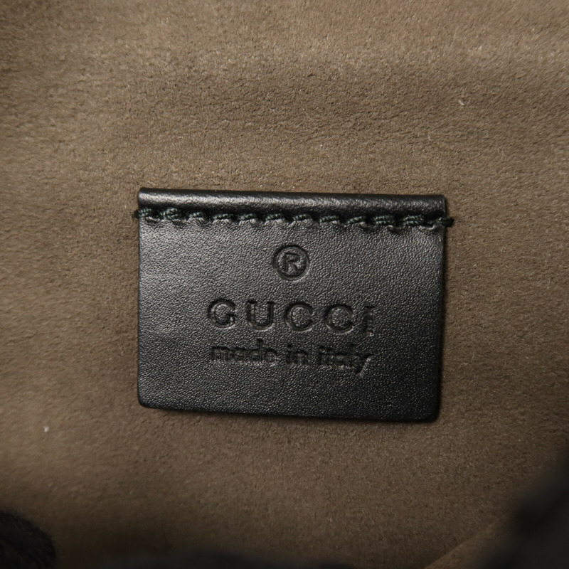 GUCCI 塗層帆布Waist Bag銀扣腰包-5