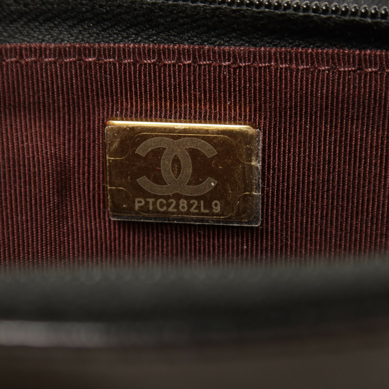 CHANEL 羊皮皮革WOC Wallet on Chain金扣鏈帶肩背袋-7