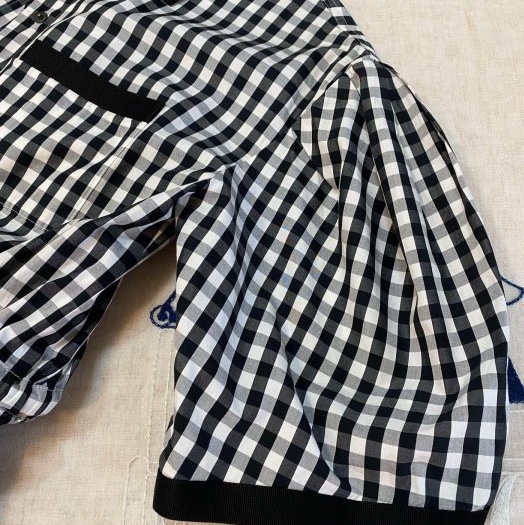 BURBERRY英國黑標黑白格紋洋裝UK6-5