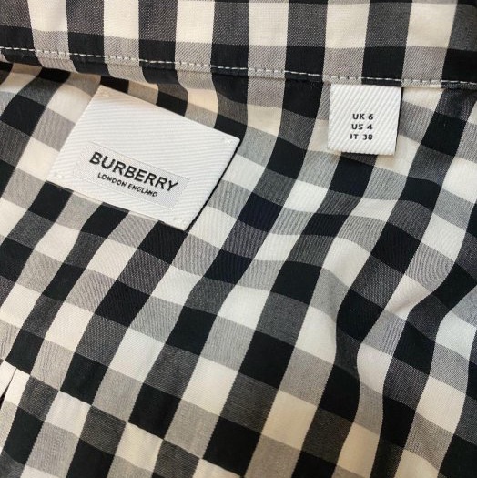 BURBERRY英國黑標黑白格紋洋裝UK6-10