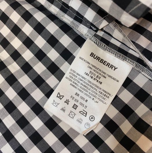 BURBERRY英國黑標黑白格紋洋裝UK6-11