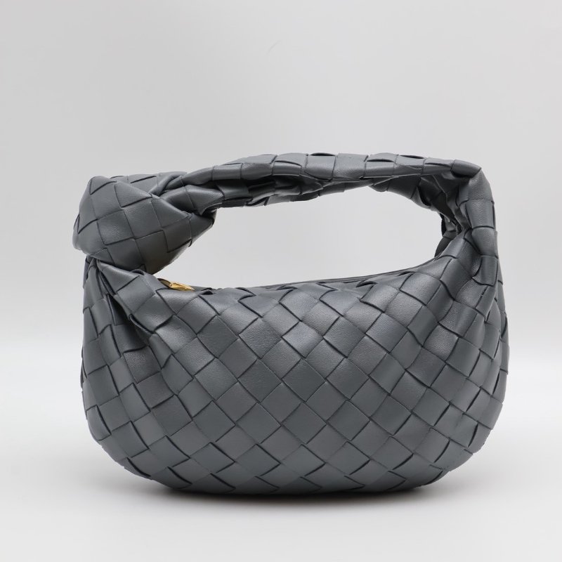 BOTTEGA VENETA Mini jodie和尚包 - 深灰藍-0