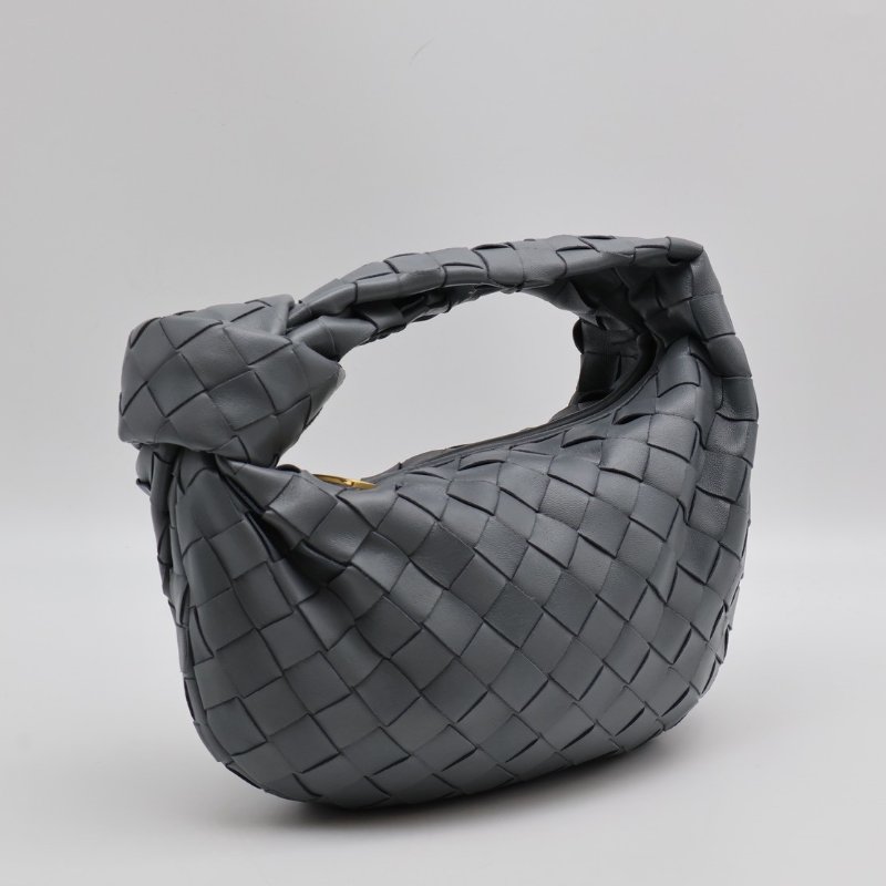 BOTTEGA VENETA Mini jodie和尚包 - 深灰藍-7