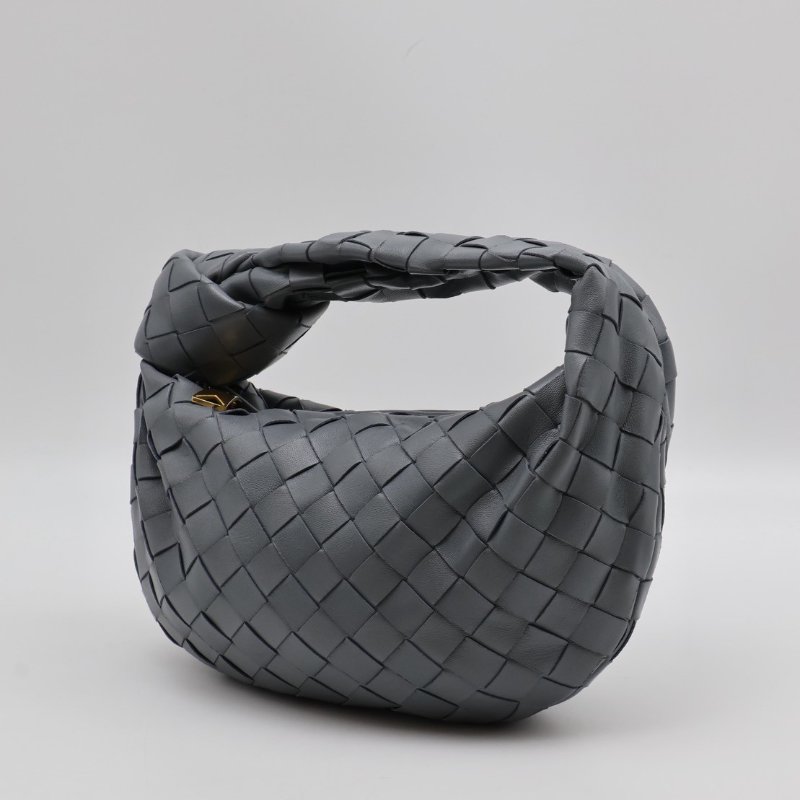 BOTTEGA VENETA Mini jodie和尚包 - 深灰藍-8