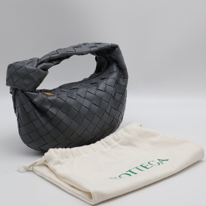 BOTTEGA VENETA Mini jodie和尚包 - 深灰藍-9
