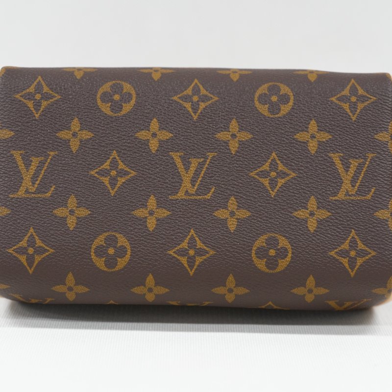 近全新 LouisVuitton/路易威登 Monogram Speedy20 黑色可調節背帶 斜挎包-5