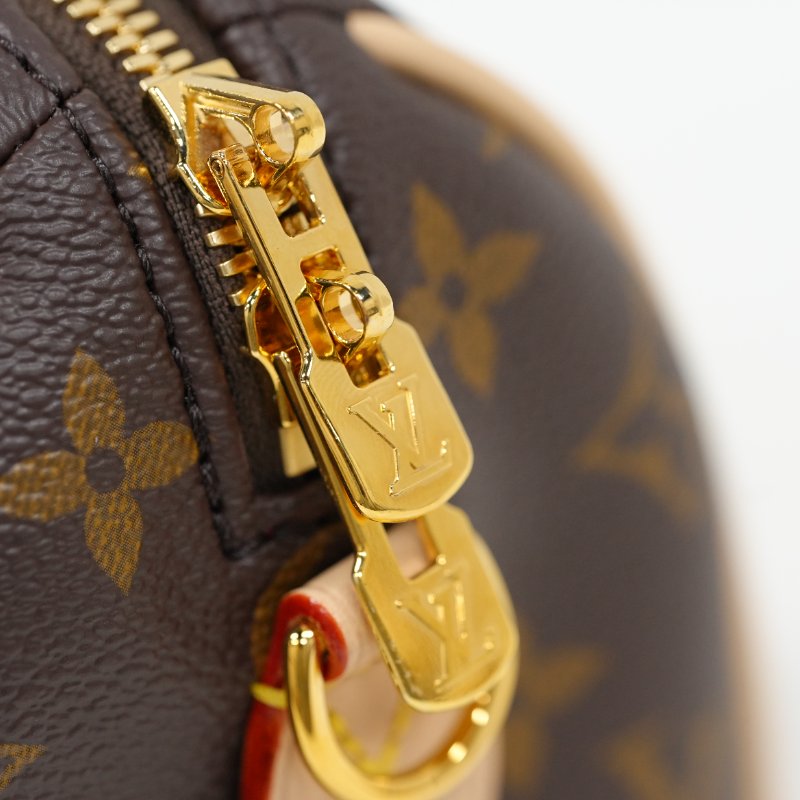 近全新 LouisVuitton/路易威登 Monogram Speedy20 黑色可調節背帶 斜挎包-15