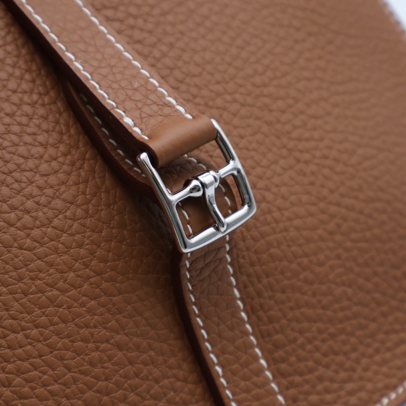 HERMES Halzan 25 - 金棕銀 K-3