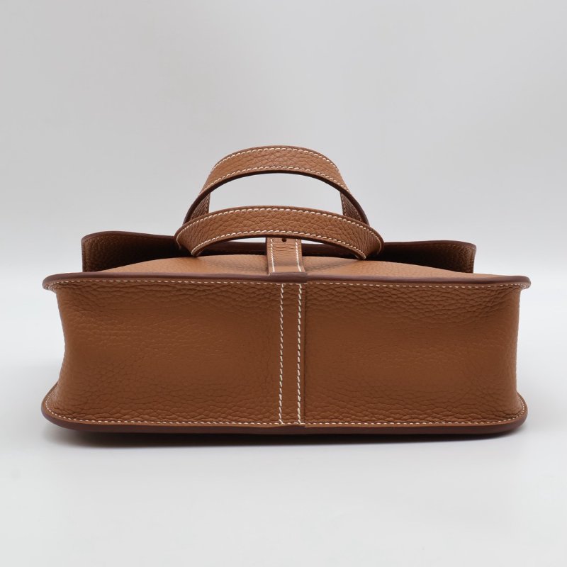 HERMES Halzan 25 - 金棕銀 K-8