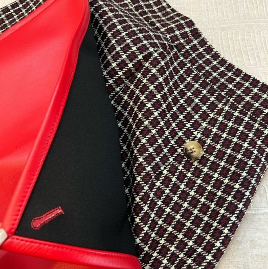 BURBERRY英國黑標酒紅格紋羊毛裙UK6-7