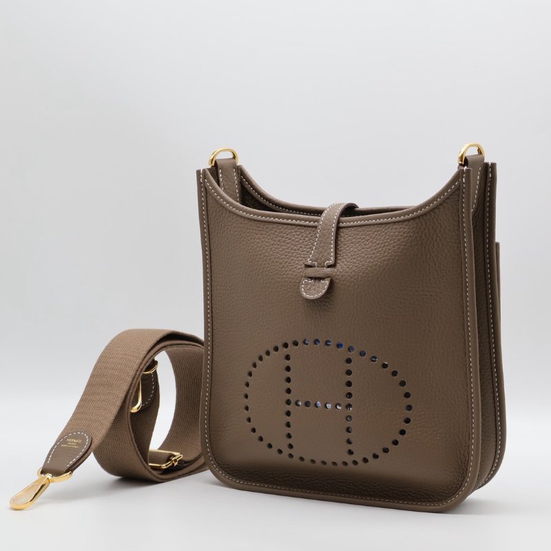 HERMES Evelyne 23 - 灰金 K-14