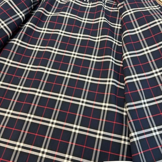 BURBERRY英國黑標男款海軍藍格紋襯衫S-10