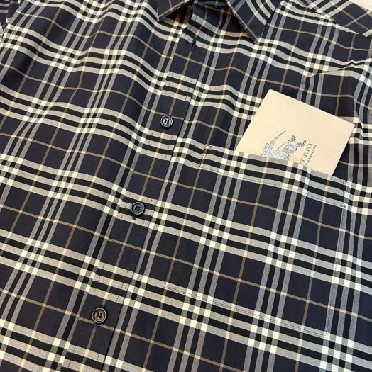 BURBERRY英國黑標男款格紋襯衫M-7