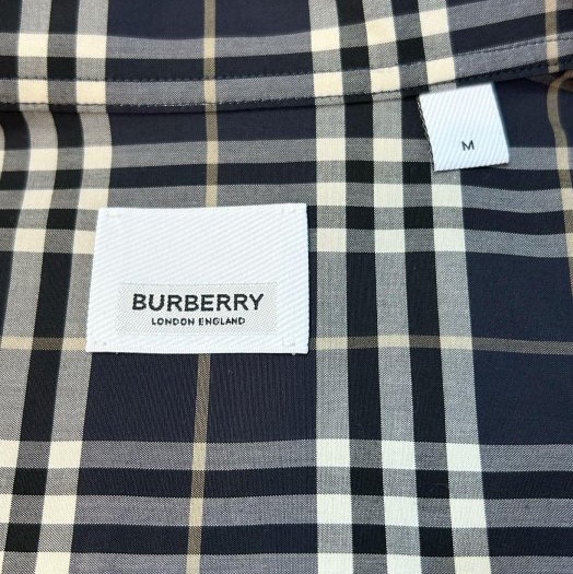 BURBERRY英國黑標男款格紋襯衫M-9