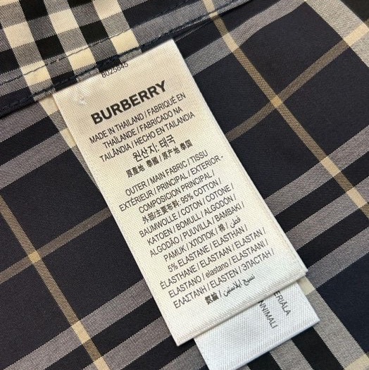 BURBERRY英國黑標男款格紋襯衫M-10