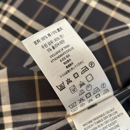 BURBERRY英國黑標男款格紋襯衫M-11