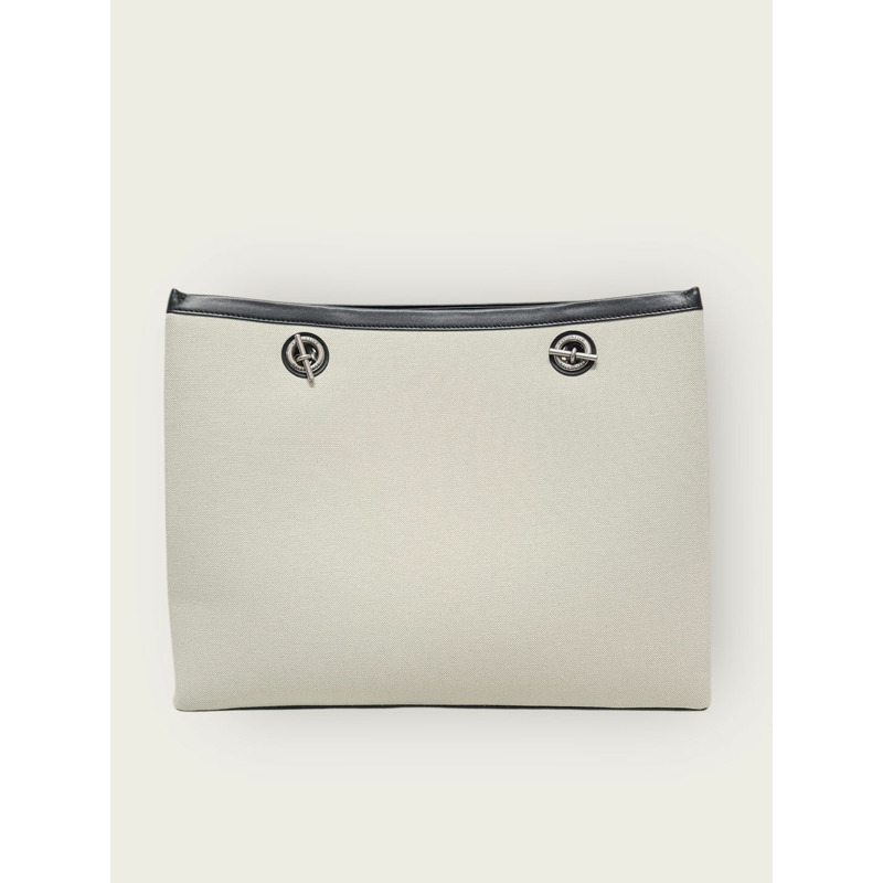 【包稅】BALENCIAGA 巴黎標誌天然中型手提單肩包-4