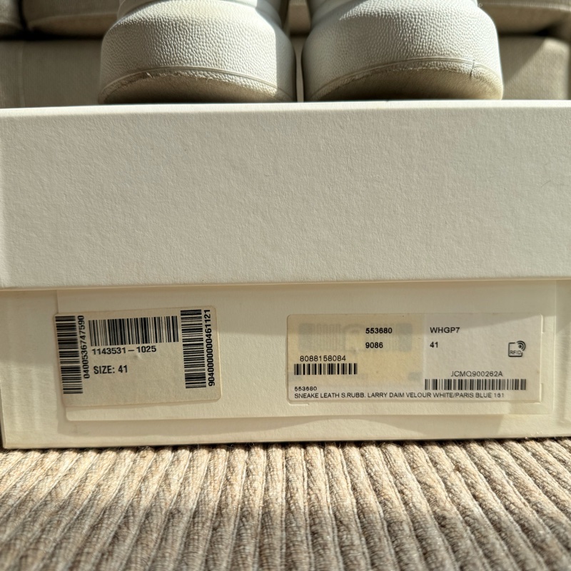 Alexander McQueen 藍尾小白鞋 EU41 休閒鞋 厚底-13