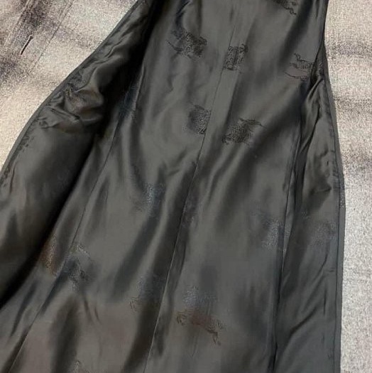 BURBERRY英國黑標灰格紋洋裝大衣UK4-10