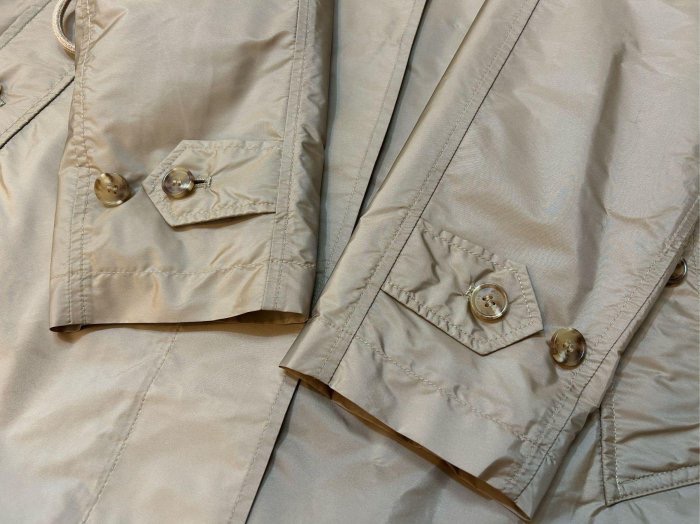 BURBERRY英國蜜色塔夫綢風雪大衣UK6-4
