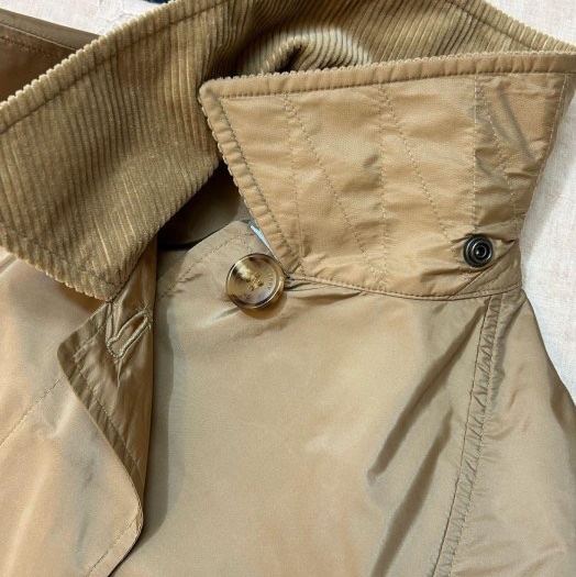 BURBERRY英國蜜色塔夫綢風雪大衣UK6-8