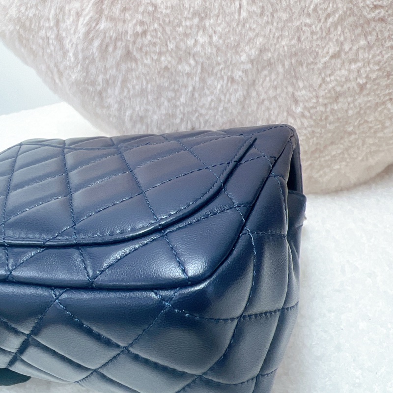 Chanel cf17 深藍色金球方胖子-10