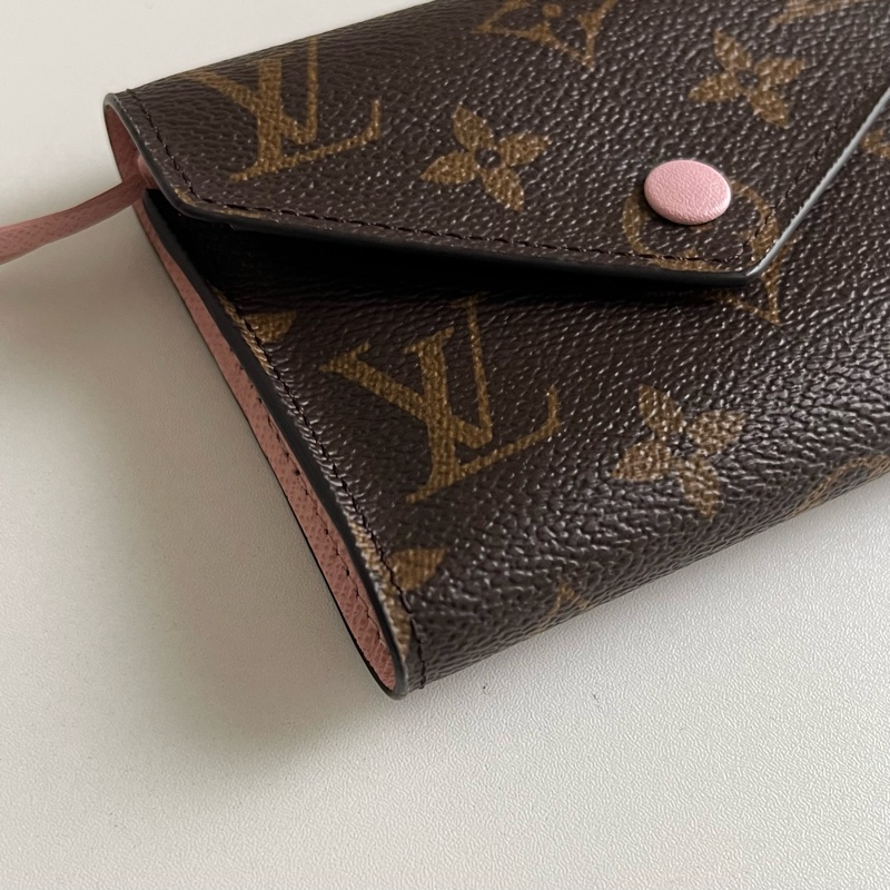 🔸 LV 老花零錢短夾（粉色）-3