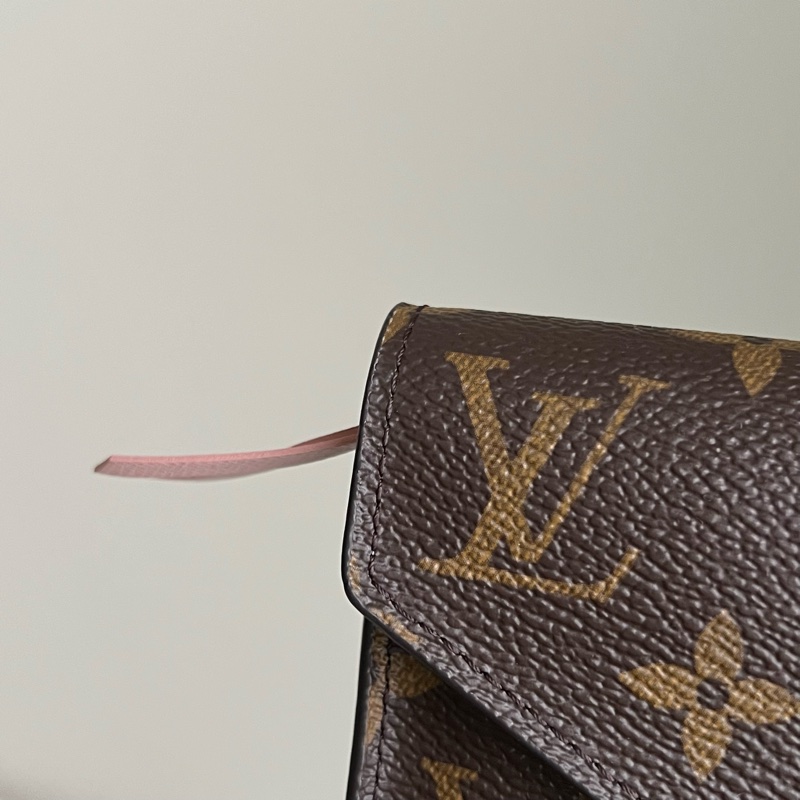 🔸 LV 老花零錢短夾（粉色）-4