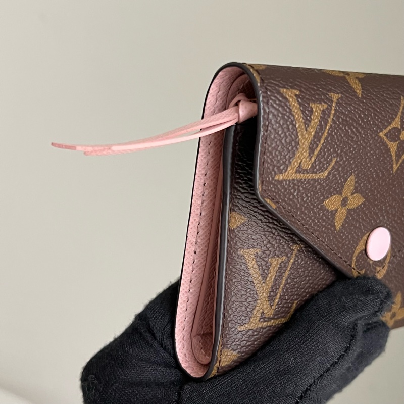 🔸 LV 老花零錢短夾（粉色）-5