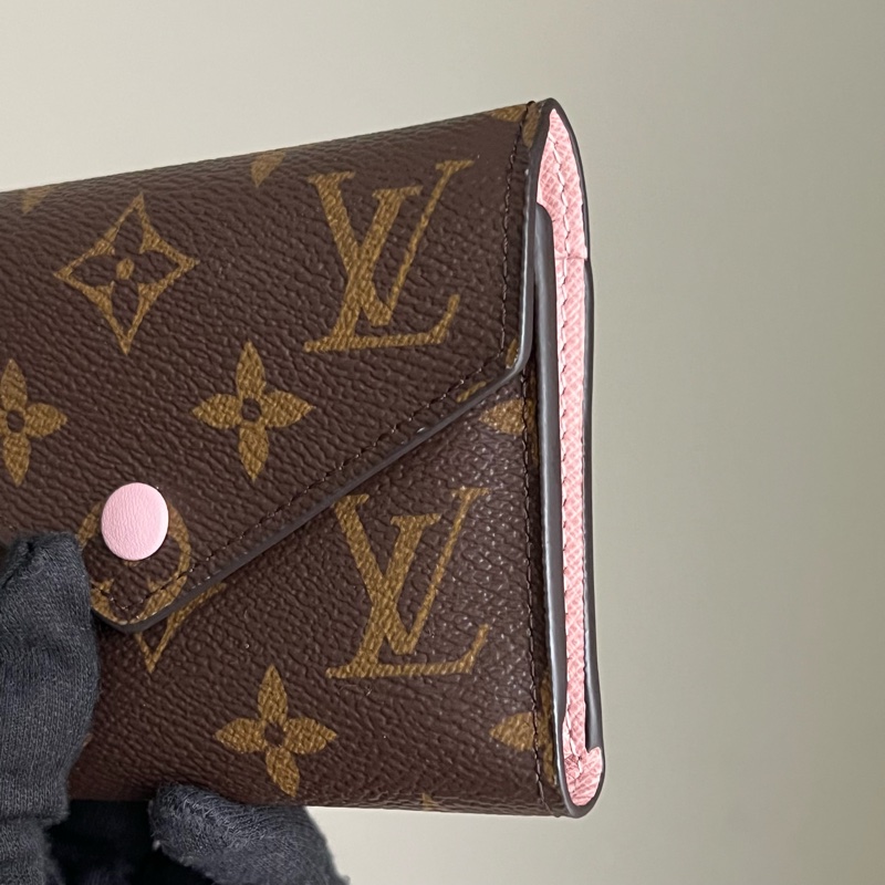 🔸 LV 老花零錢短夾（粉色）-7