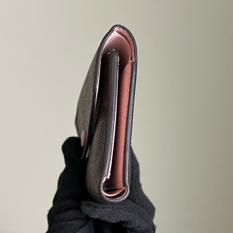 🔸 LV 老花零錢短夾（粉色）-8