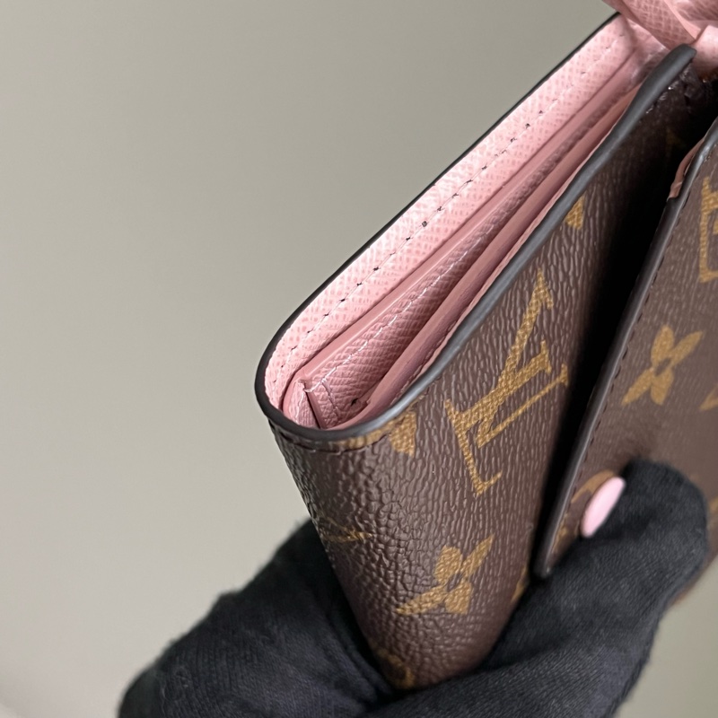 🔸 LV 老花零錢短夾（粉色）-10