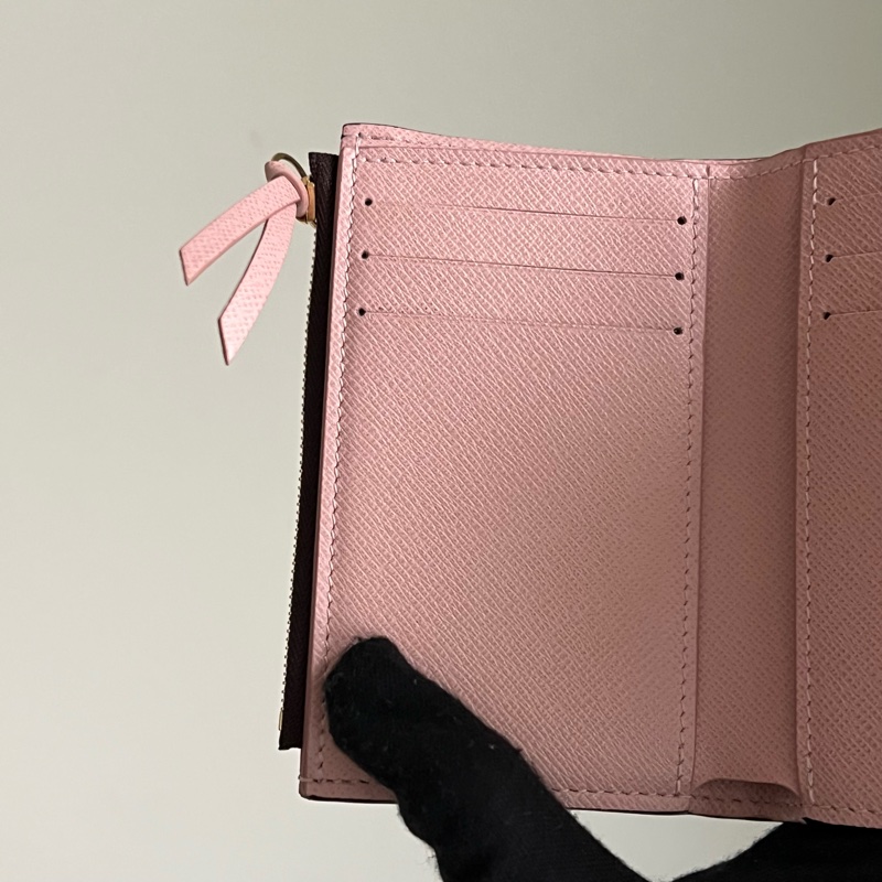 🔸 LV 老花零錢短夾（粉色）-17