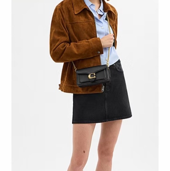 Coach 女士 TABBY 鏈條斜挎包均碼碼19.5cm*4.5cm*10.5cm-5