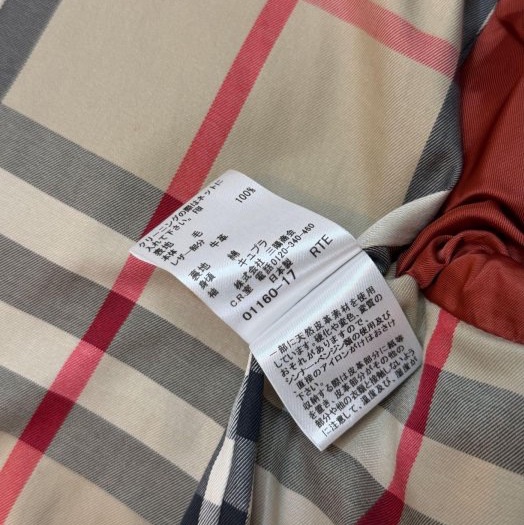 BURBERRY日系倫敦亮橘牛角扣連帽羊毛大衣38-13