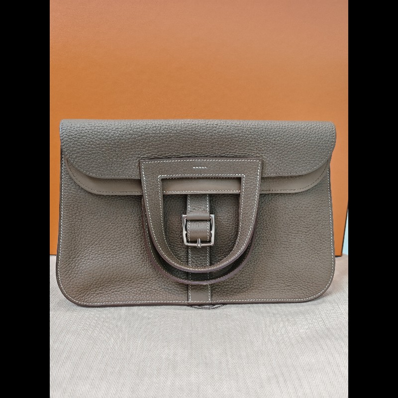 Hermes Halzan 31 
大象灰銀扣-1