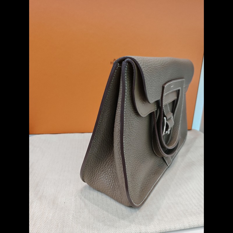 Hermes Halzan 31 
大象灰銀扣-4