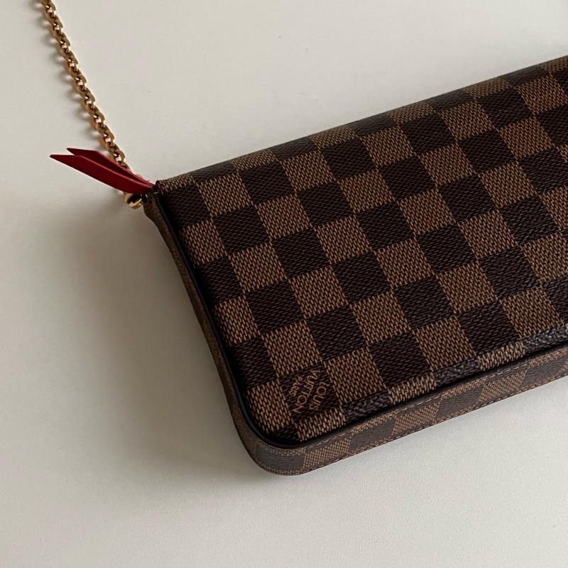 LV 棋盤格三合一woc 鏈條包 N63062-5