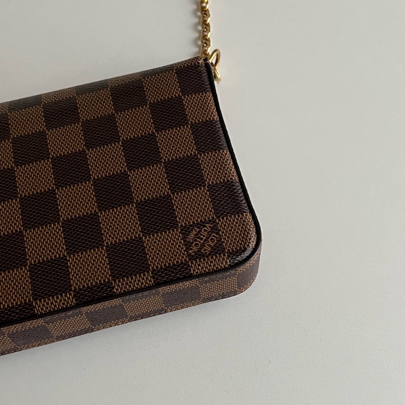 LV 棋盤格三合一woc 鏈條包 N63062-6