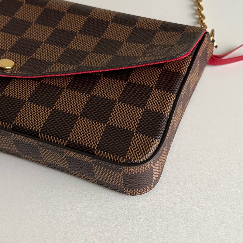 LV 棋盤格三合一woc 鏈條包 N63062-8