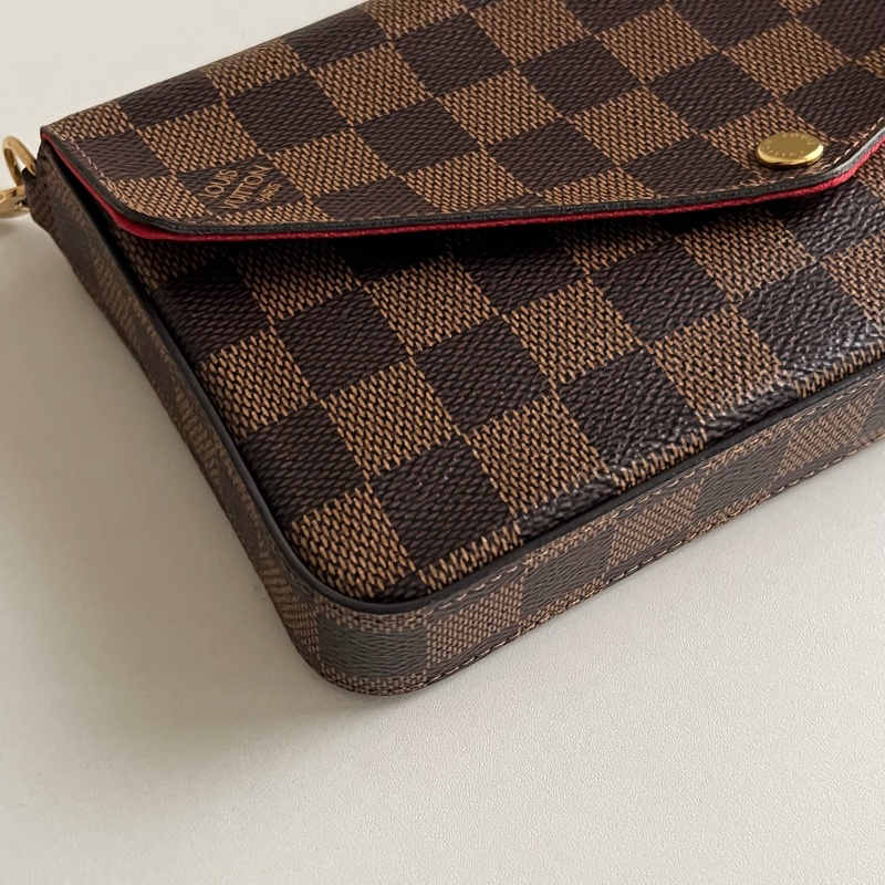 LV 棋盤格三合一woc 鏈條包 N63062-10