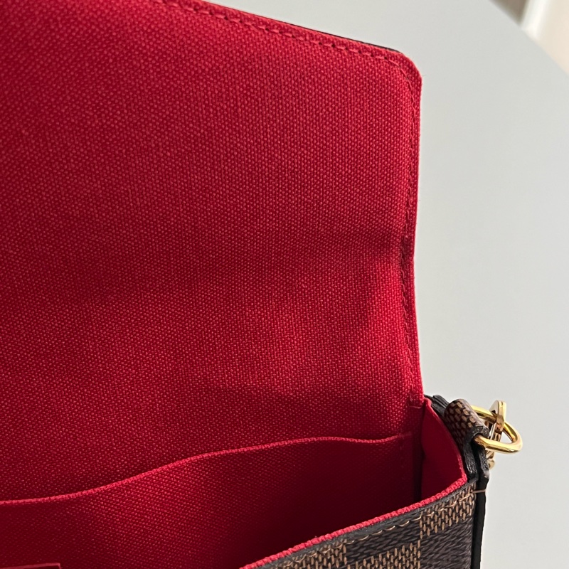 LV 棋盤格三合一woc 鏈條包 N63062-15