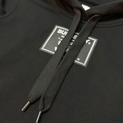 BURBERRY英國黑色連帽衛衣XXS-4